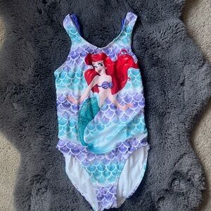 Disney’s The Little Mermaid One Piece Swimsuit.  Size Medium